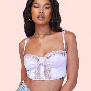 Princess Polly Purple Lace Corset Tank